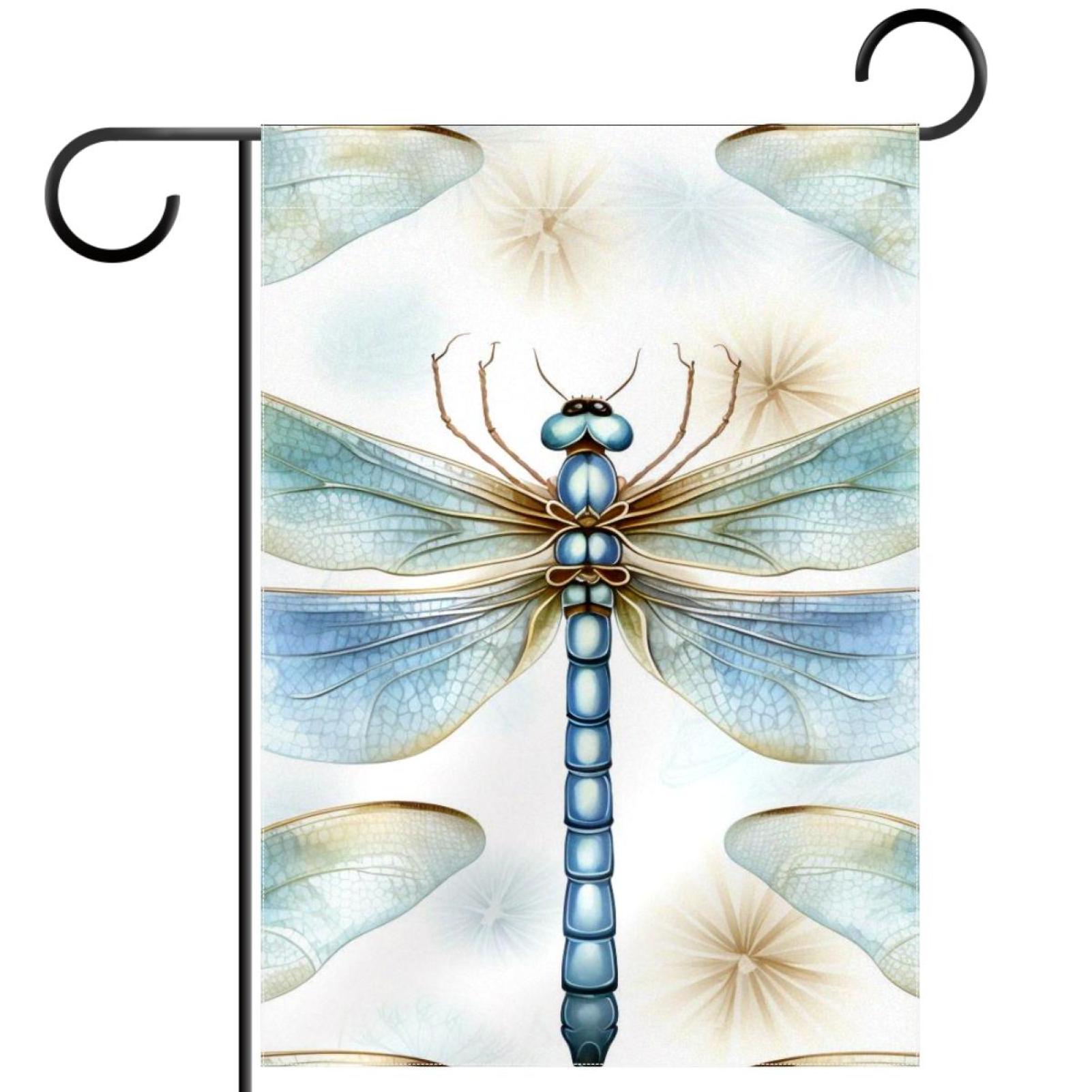 Dragonfly Pattern Garden Banners Outdoor Flags for All Seasons