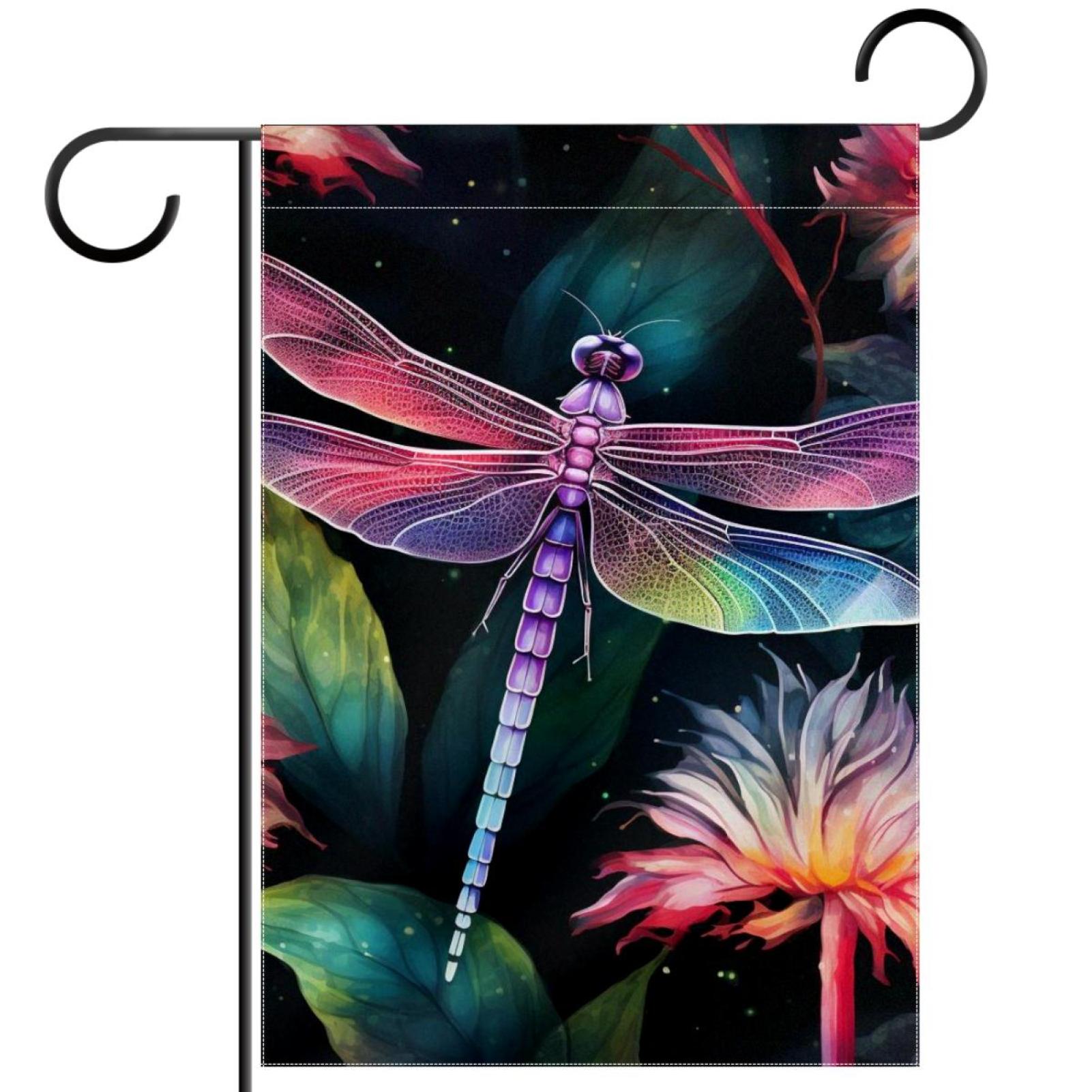 Dragonfly Pattern Garden Banners Outdoor Flags for All Seasons