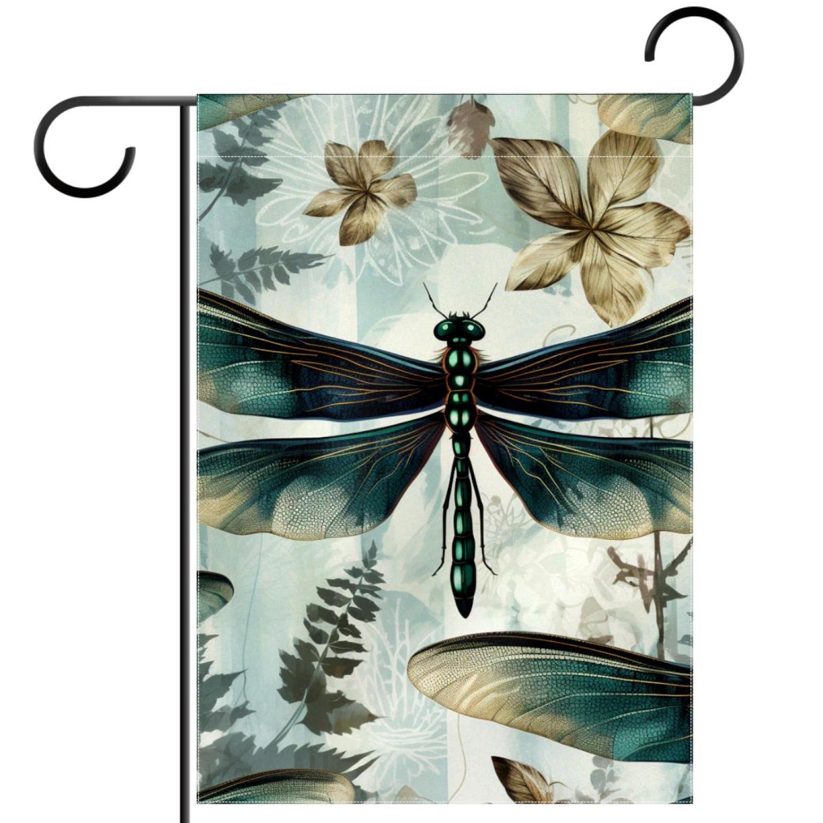 Dragonfly Pattern Garden Banners Outdoor Flags for All Seasons