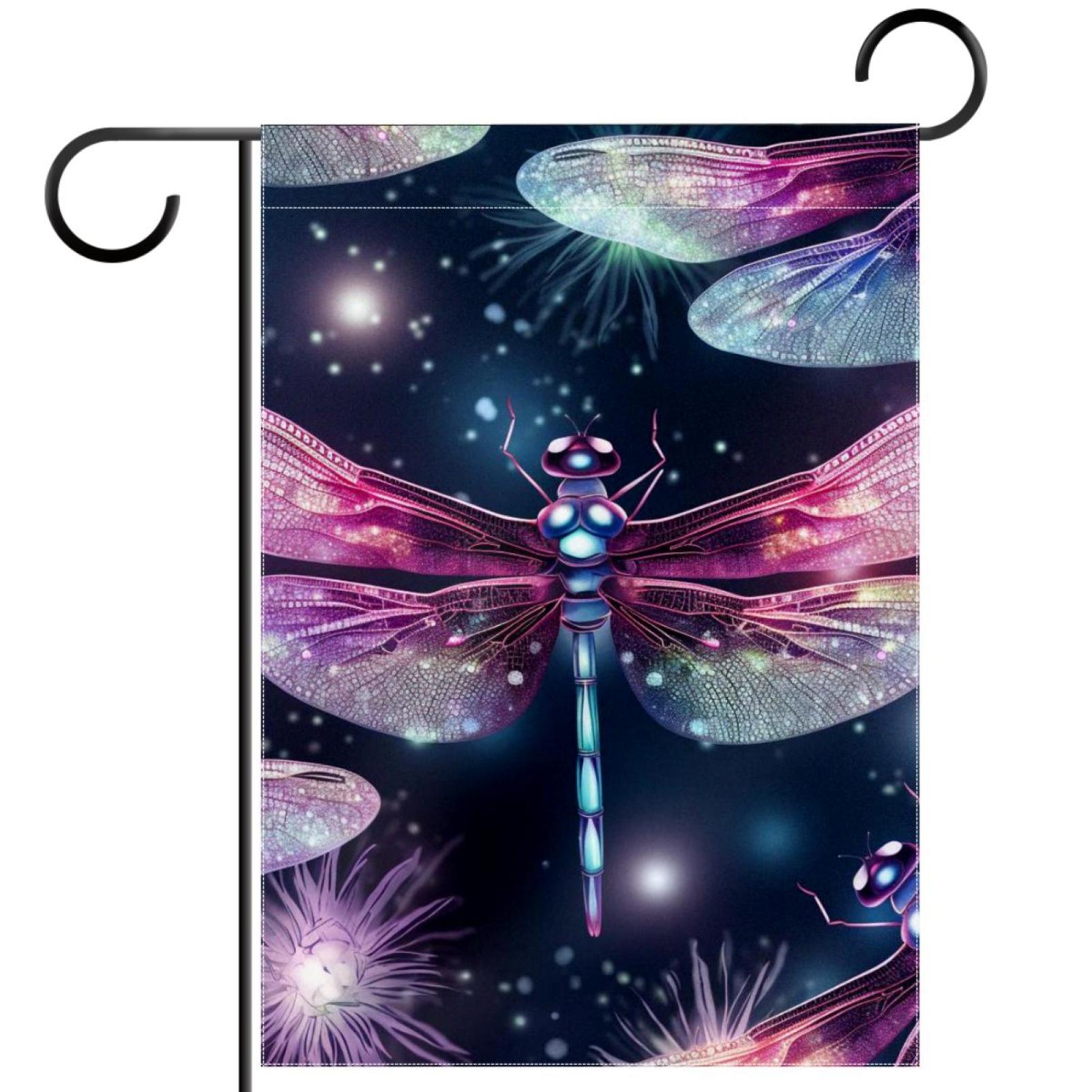 Dragonfly Pattern Garden Banners Outdoor Flags for All Seasons