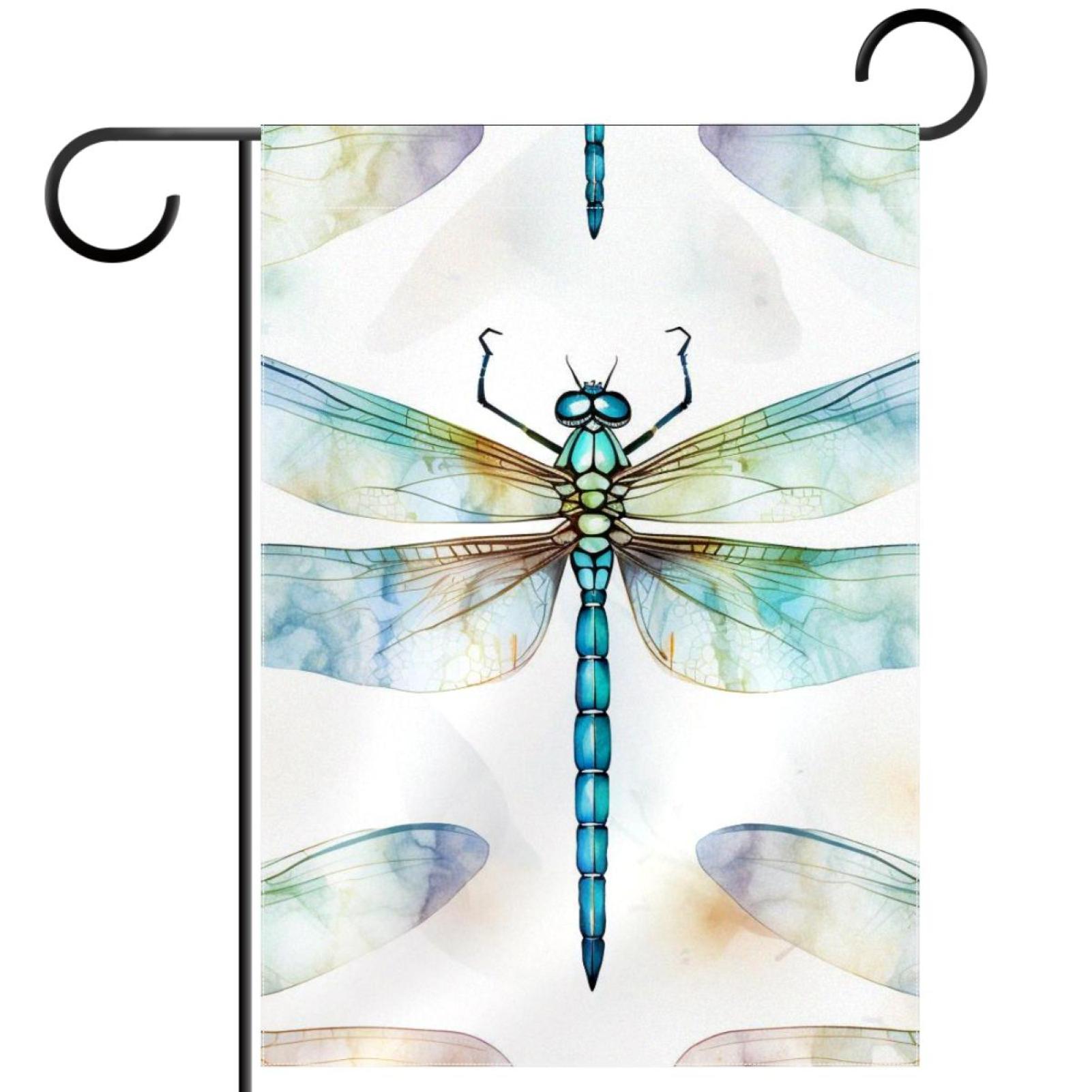 Dragonfly Pattern Garden Banners Outdoor Flags for All Seasons
