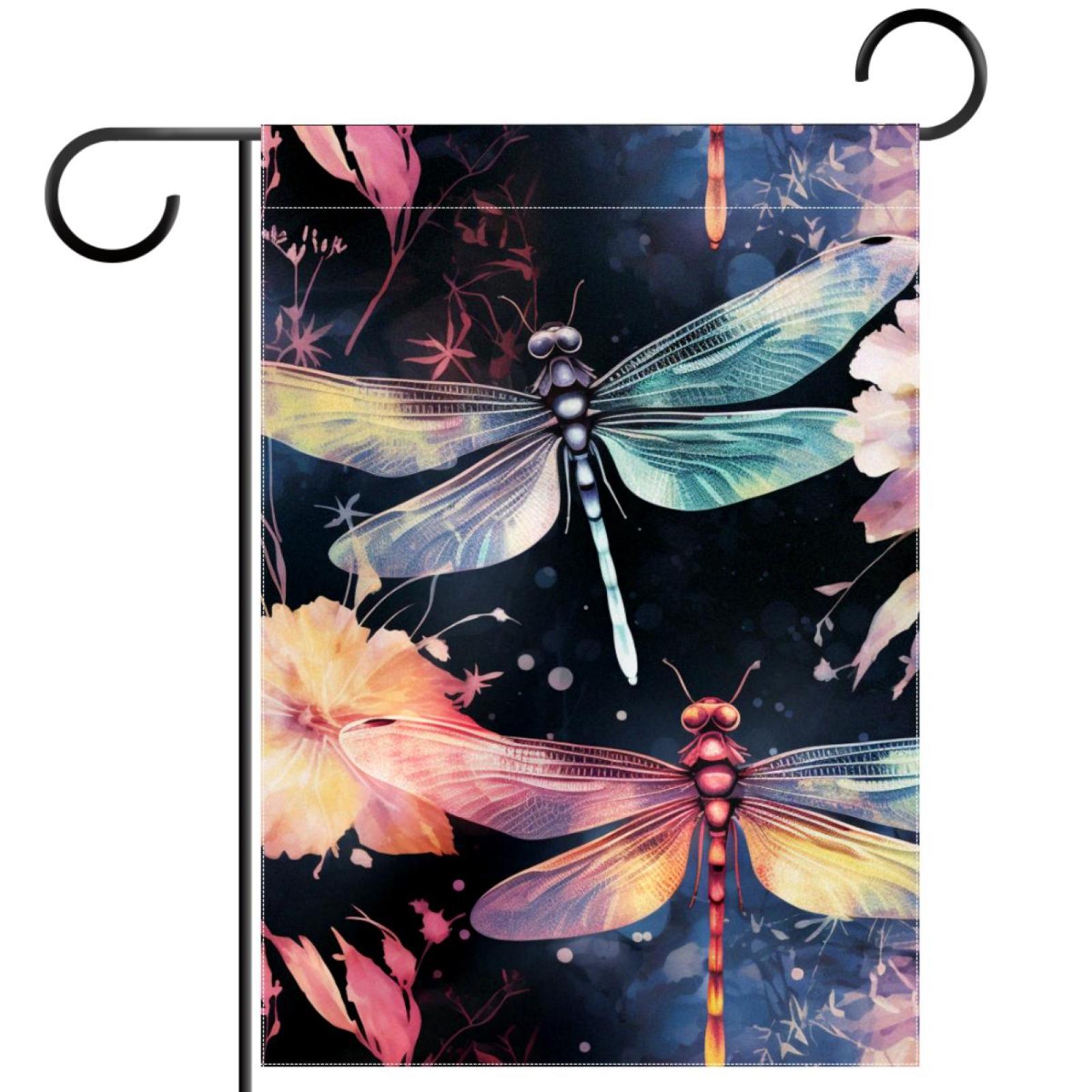 Dragonfly Pattern Garden Banners Outdoor Flags for All Seasons