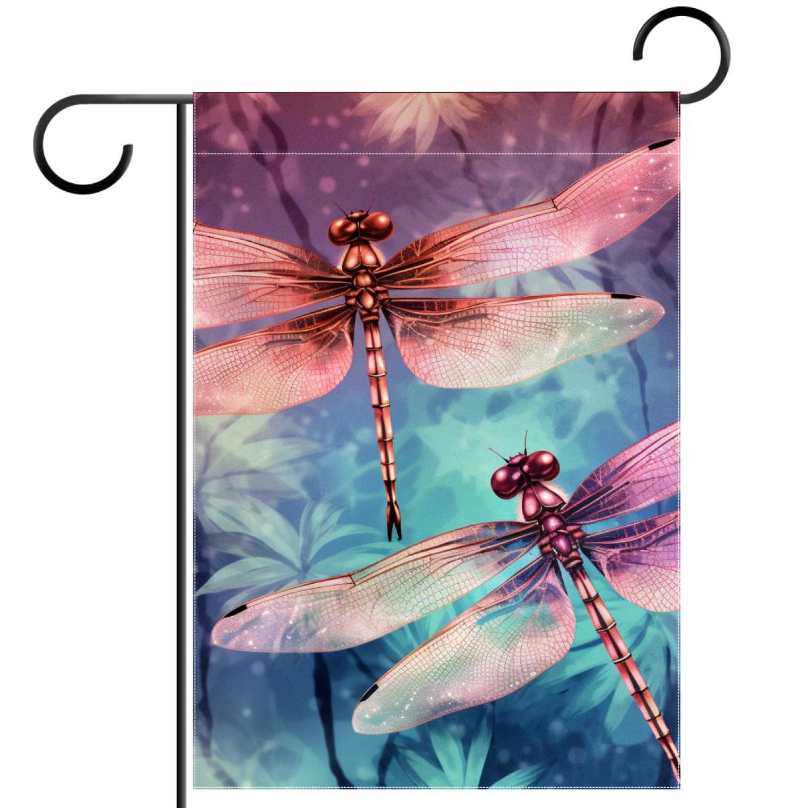 Dragonfly Pattern Garden Banners Outdoor Flags for All Seasons