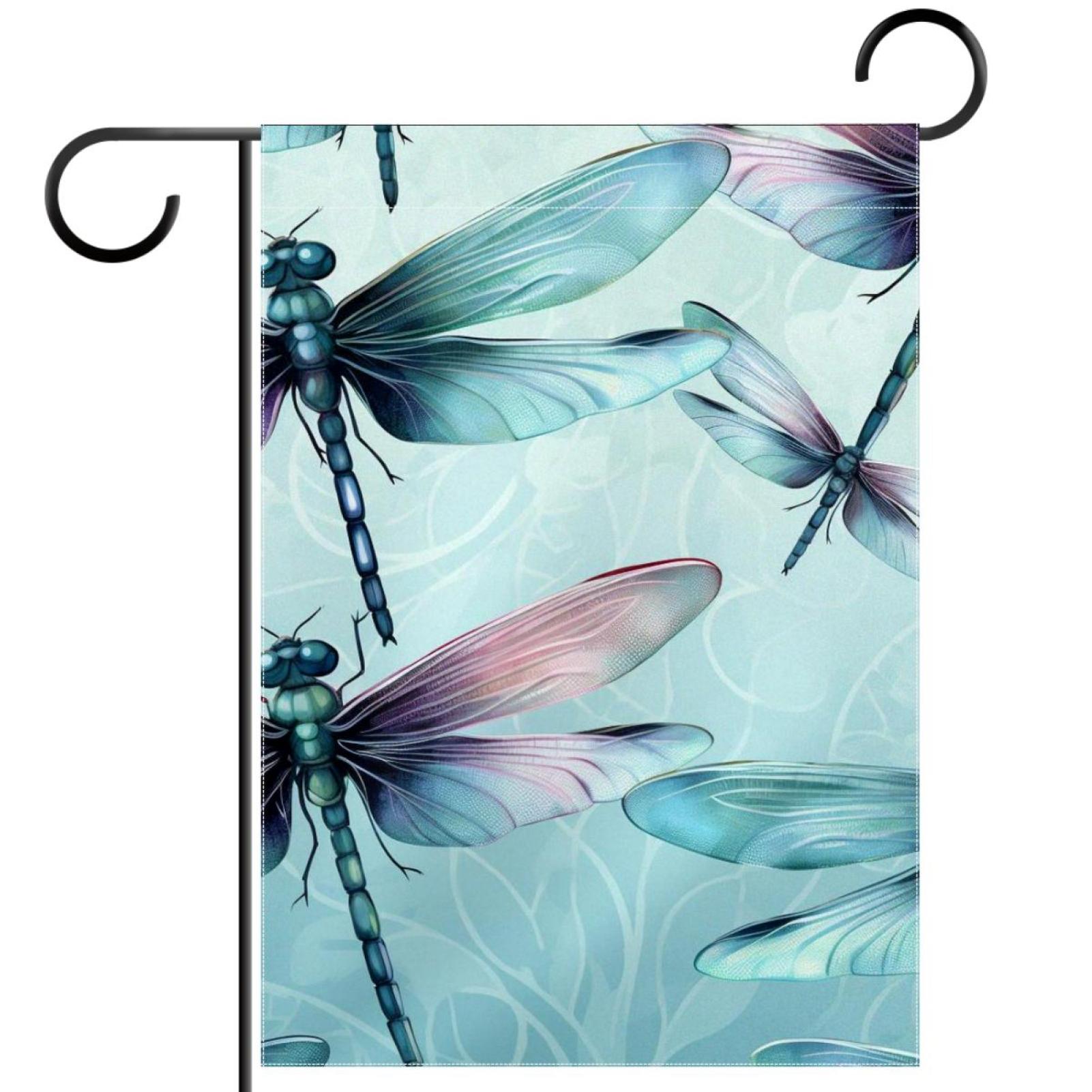 Dragonfly Pattern Garden Banners Outdoor Flags for All Seasons