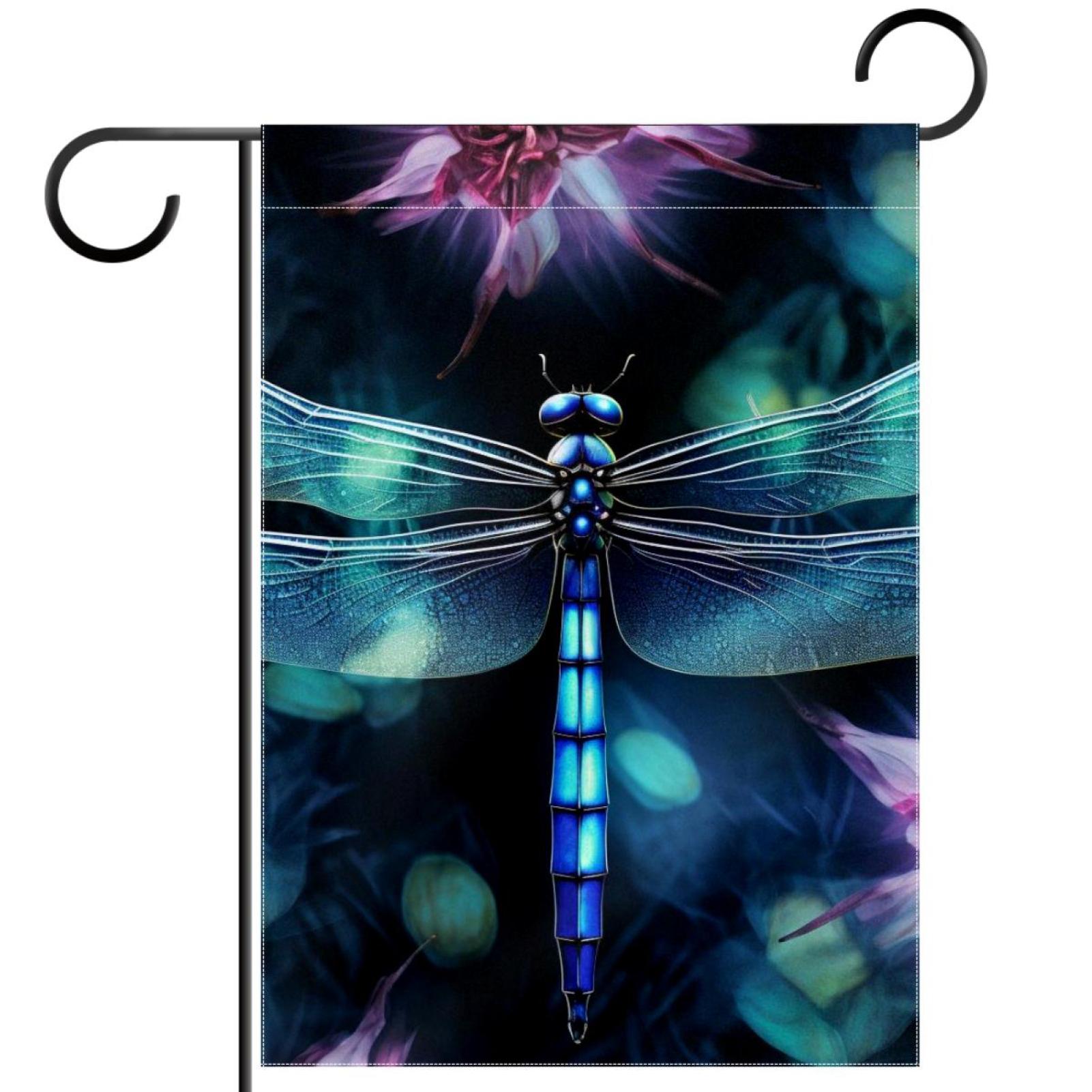 Dragonfly Pattern Garden Banners Outdoor Flags for All Seasons