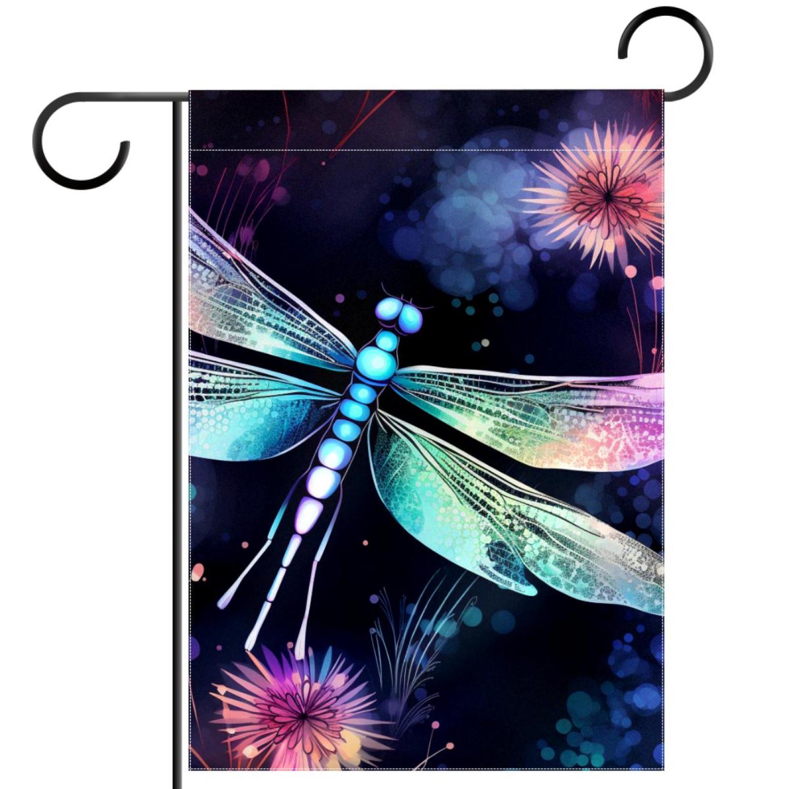 Dragonfly Pattern Garden Banners Outdoor Flags for All Seasons