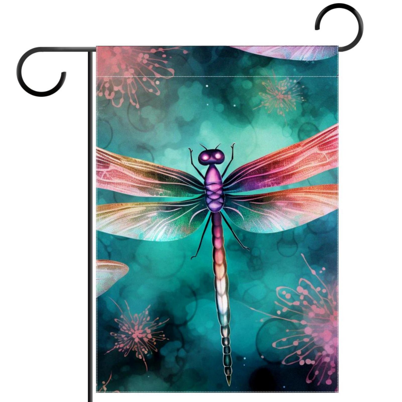 Dragonfly Pattern Garden Banners Outdoor Flags for All Seasons