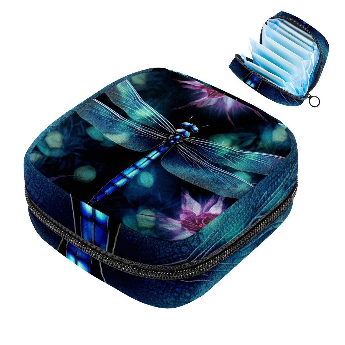 Dragonfly Period Pouch, Portable Tampon Storage Bag for Sanitary