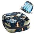 thumbnail image 1 of Dragonfly Period Purse Sanitary Napkin Organizer Small Makeup Pouch Canvas Zipper Pouch 4.7x6.6x6.6 in, 1 of 6
