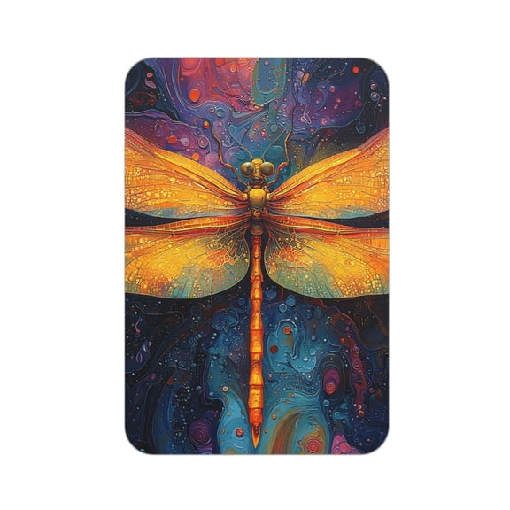 Dragonfly Psychedelic Abstract Acrylic Fridge Magnets Decorative Refrigerator Magnets for Kitchen Office Whiteboard Locker
