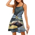 thumbnail image 1 of Dragonfly Reflection Art Print Slip Dress Dresses For Woman Fairy Dress, 1 of 6