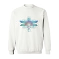 thumbnail image 1 of Dragonfly Sacred Geometry Design Sweatshirt Women -Image by Shutterstock, Female Small, 1 of 4