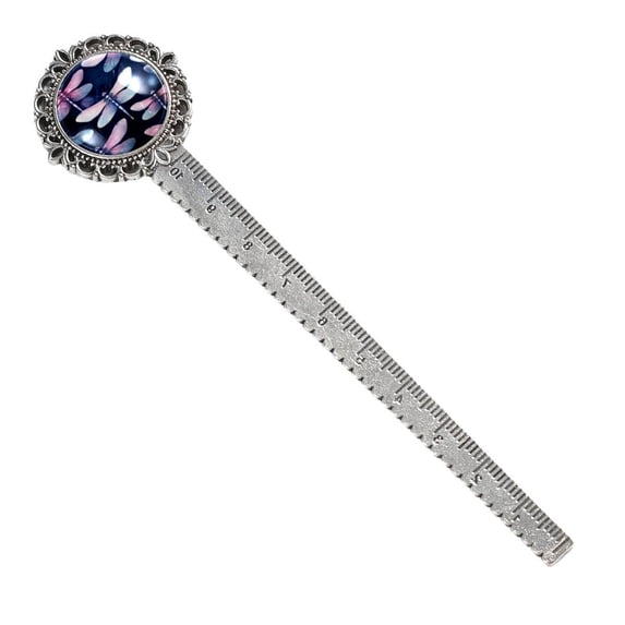 Dragonfly Silver Lace-Edged Bookmark: Vintage Gift for Book Readers and Lovers - Elegant Book Marker and Accessory