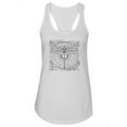 thumbnail image 1 of Dragonfly Sketch Racerback Tank Women -Image by Shutterstock, Female Small, 1 of 4