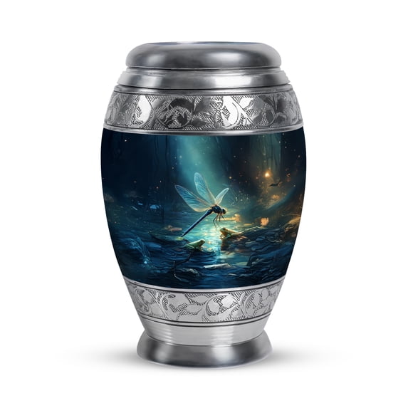 Dragonfly Small Urns For Human Ashes Keepsake Mom, Mini Urns For Human Ashes Women And Men, Little Blue Cremation Urn For Male, frog Urn For Adults Funeral, 3inch