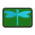 thumbnail image 1 of Dragonfly Solid Applique Multi-Color Embroidered Hook & Loop Patch - 3.5 Inch Large, 1 of 5