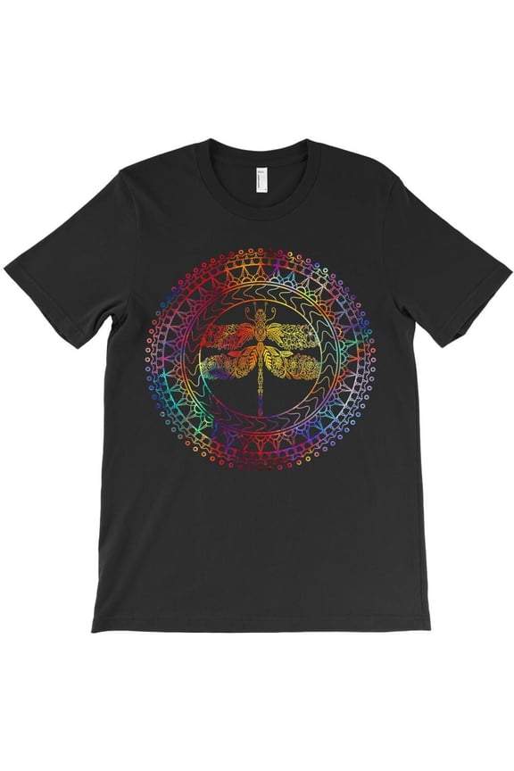 Dragonfly Spirit Animal Colorful Aesthetic Insect Lover Graphic H7267 Unisex T-Shirt, Up to 5XL Available