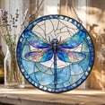thumbnail image 1 of Dragonfly Stained Glass Suncatcher, Dragonfly Window Hanging, Dragonfly Stained Glass Garden Decoration or Housewarming Gift, 1 of 5