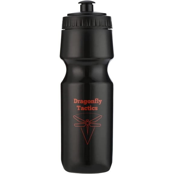 Dragonfly Tactics BPA Free 750 ml Black Water Bottle