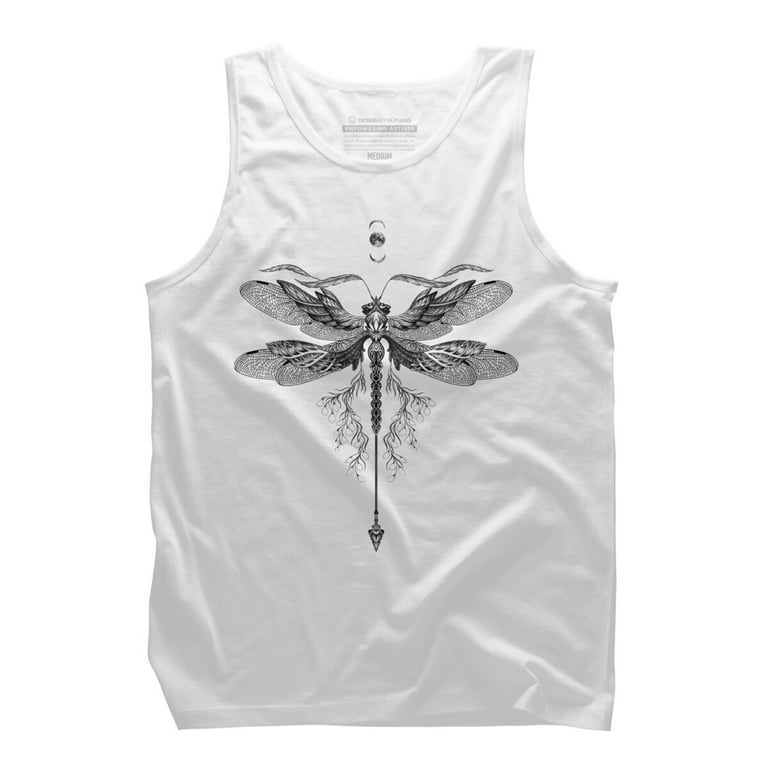 White Graphic Tank Top