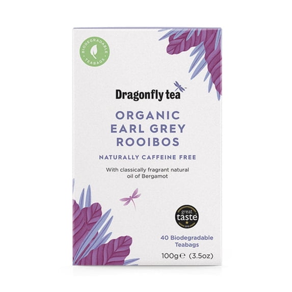 Dragonfly Tea Earl Grey Rooibos Tea Bags 40 CT
