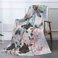 thumbnail image 1 of Dragonfly Throw Blanket – Lightweight, Ultra-Soft Flannel Blanket for Couch, Bed, or Travel – Cozy Warm Decorative Throw 80"x60", 1 of 5