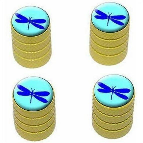 Dragonfly Tire Rim Wheel Aluminum Valve Stem Caps, Multiple Colors