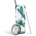 thumbnail image 1 of Dragonfly Tumbler With Lid and Straw Stainless Steel 20oz Dragonfly Skinny Tumbler Insulated Dragonfly Water Bottle Cups Coffee Mug Travel Tumbler Dragonfly Gifts for Women, 1 of 6