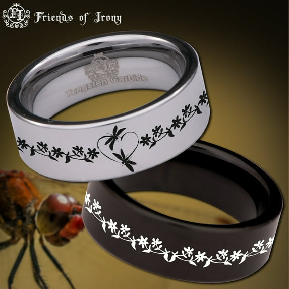Dragonfly Tungsten Carbide Ring