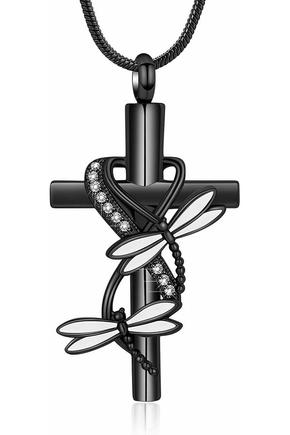 Dragonfly Urn Necklace for Ashes for Men Women Cremation Jewelry Ashes Necklace Pendent for Human Pet Stainless Steel Keepsake Memorial Urn Lockets