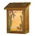 thumbnail image 1 of Dragonfly Vertical Mailbox - Textured Black, Wispy White, 1 of 1