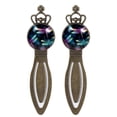 thumbnail image 1 of Dragonfly Vintage Copper Crown-Shaped Bookmarks - Set of 2 Stainless Steel Book Markers for Book Accessories and Reading Enthusiasts, 1 of 5