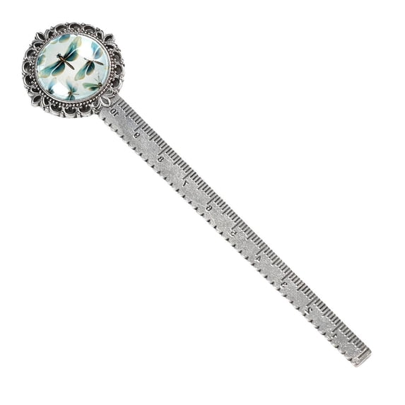 Dragonfly Vintage Silver Lace-Edged Bookmark: a Gift for Readers and Book Lovers