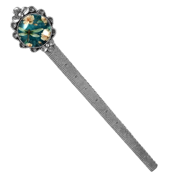 Dragonfly Vintage Silver Lace-Edged Bookmark: a Gift for Readers and Book Lovers