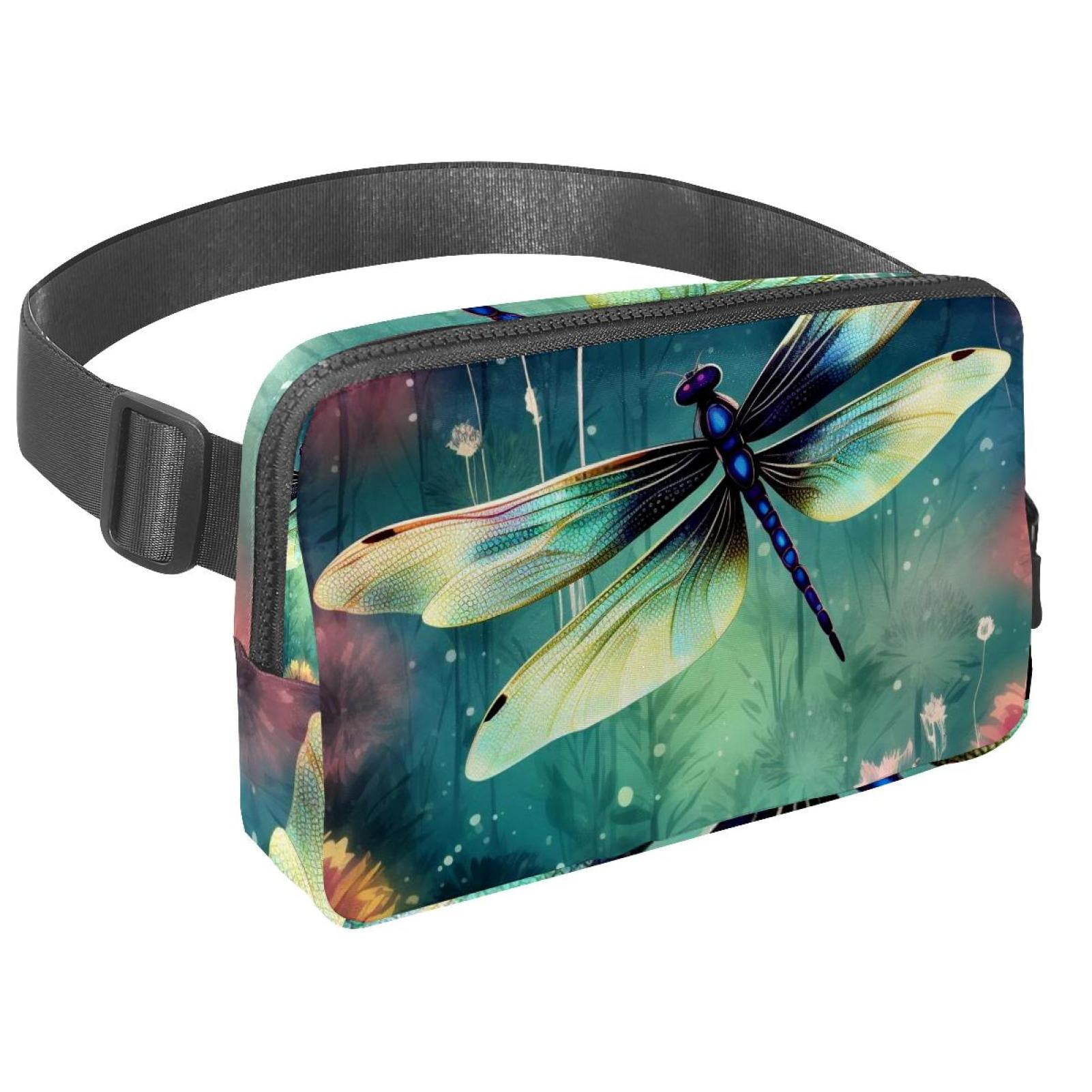 Dragonfly Waist Pack Running Belt Fanny Packs Lightweight Adjustable with Extension Strap Unisex