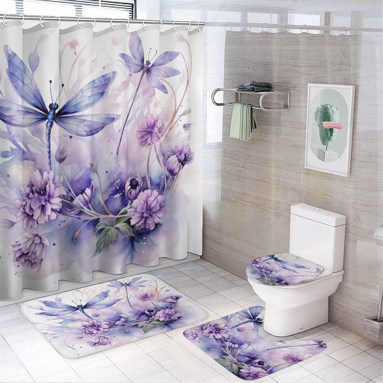 Quiet Dragonfly Shower Curtain NCU0NTD1495