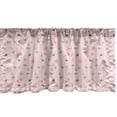 thumbnail image 1 of Ambesonne Dragonfly Valance Pack of 2, Spring Pattern Pastel, 54"X12", Blush and Multicolor, 1 of 4