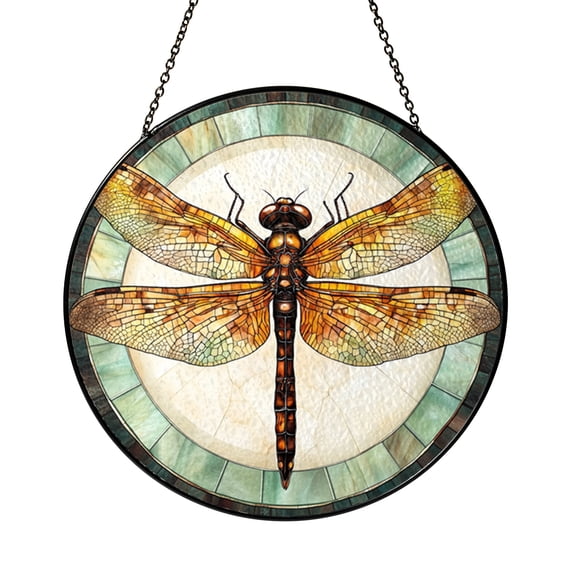 Dragonfly Wings Glass Suncatcher Window Hanging Graceful Nature Decoration Gift