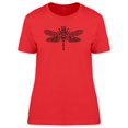 thumbnail image 1 of Dragonfly With Tribal Colors T-Shirt Women -Image by Shutterstock, Female XX-Large, 1 of 2