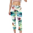 thumbnail image 1 of Dragonfly Women Leggings - High Waist Capris, Not See-Through Printed Leggings for Running, Fitness, Yoga - Women Leggings, Yoga Pants, Gym Pants, 1 of 6