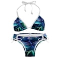 thumbnail image 1 of Dragonfly Women's Detachable Sponge Adjustable Strap Bikini Set Swimsuit - Two-Pack for Beach Pool Party, 1 of 6