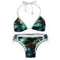 thumbnail image 1 of Dragonfly Women's Swim Suit Bikini Set with Detachable Sponge and Adjustable Strap, Two-Pack, Ideal for Beach and Pool, One-Piece Swimsuits Included, 1 of 6