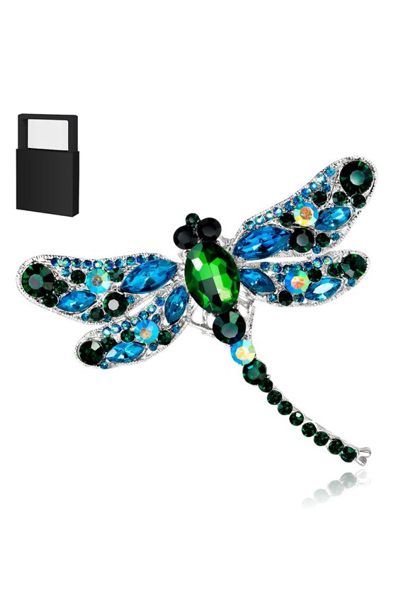 Dragonfly brooch,Crystal Brooch,for Ceremony and Daily Wear, Comes with Gift Box