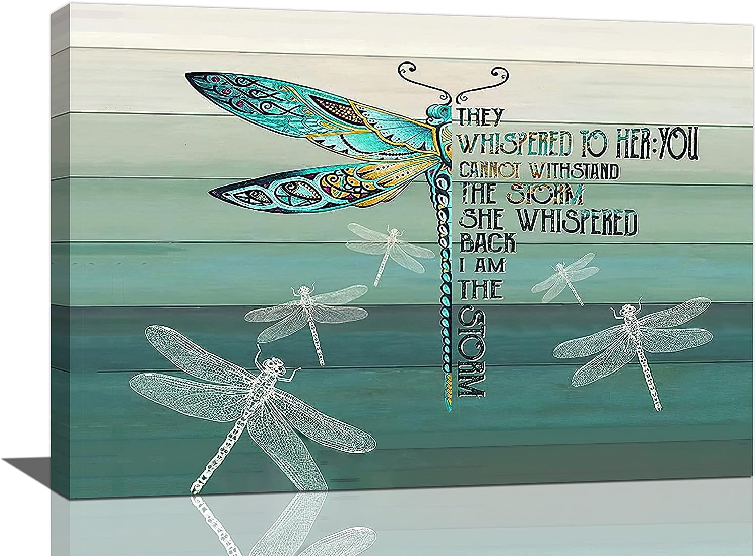 Dragonfly wall art Inspirational Quotes Wall Decor Gifts for Women