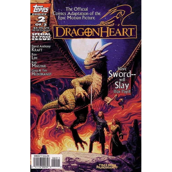 Dragonheart #2 VF ; Topps Comic Book