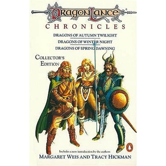 Pre-Owned Dragonlance Chronicles: Dragons of Autumn Twilight, Dragons of Winter Night,dragons of Spring (Paperback) 0140115404 9780140115406
