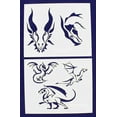 thumbnail image 1 of Dragons -2 Piece Stencil Set 14 Mil 8" X 10" Painting /Crafts/ Templates, 1 of 2
