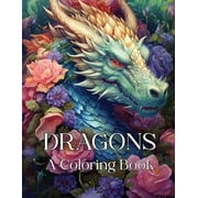 Dragons A Coloring Book, Paperback