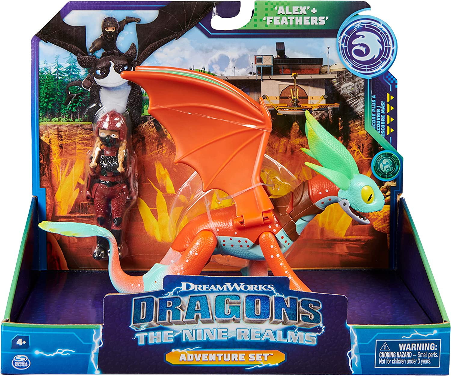 アオシマ FANTASTIC ADVENTURE SERIES No.19 Dragons Adventure Set Alex & Feathers Action Figure - Walmart.com