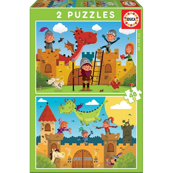 Dragons And Knights, a 48-piece Puzzle by Educa